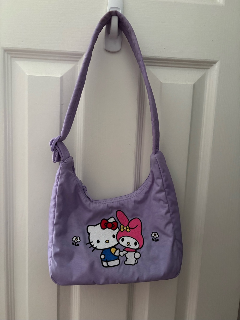 Hello Kitty Lavender Shoulder Bag - Cute Character Tote